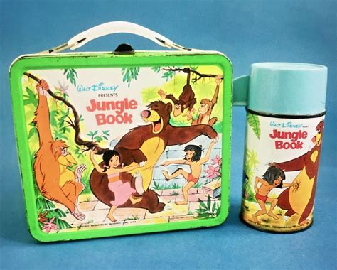 metal jungle book lunch box|The Jungle Book Metal Lunch Box vintage Aladdin Metal Lunch .